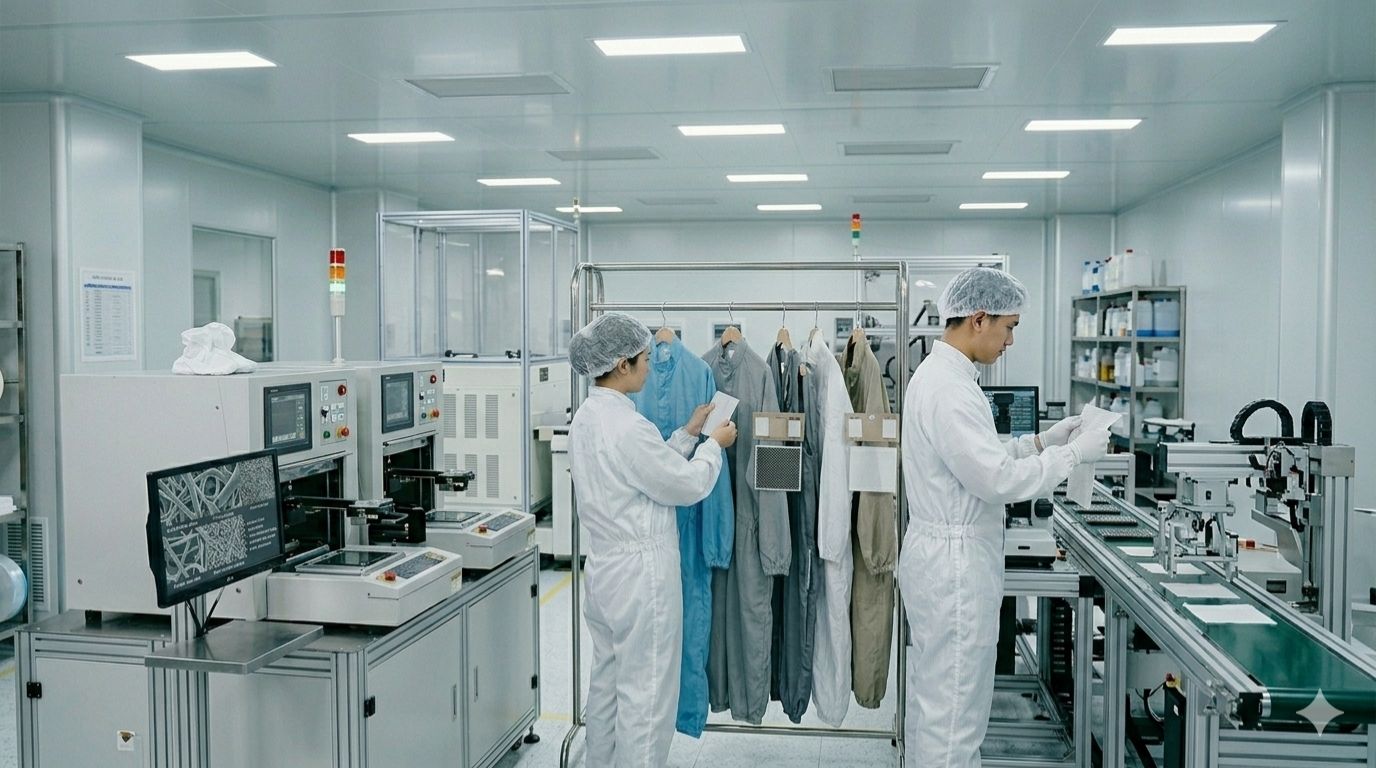 Các Loại Vải Thường Được Sử Dụng Trong May Quần Áo Phòng Sạch